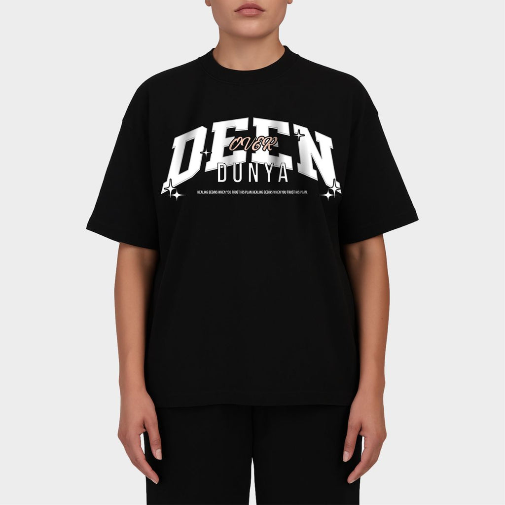 DEEN OVER DUNYA OVERSIZED T-SHIRT