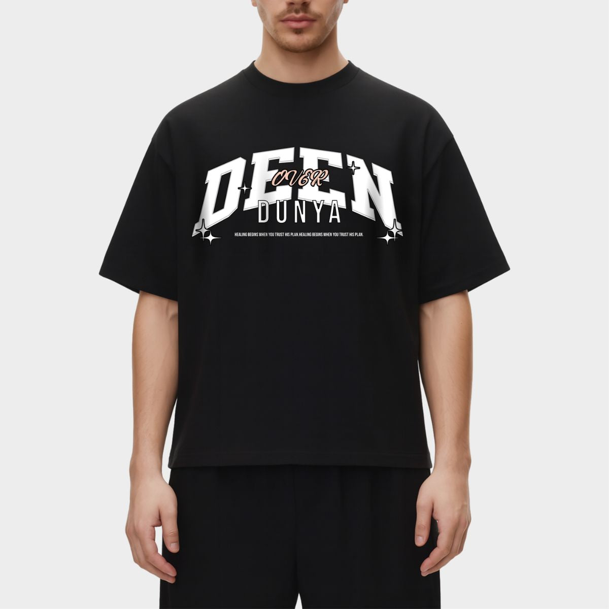 DEEN OVER DUNYA OVERSIZED T-SHIRT