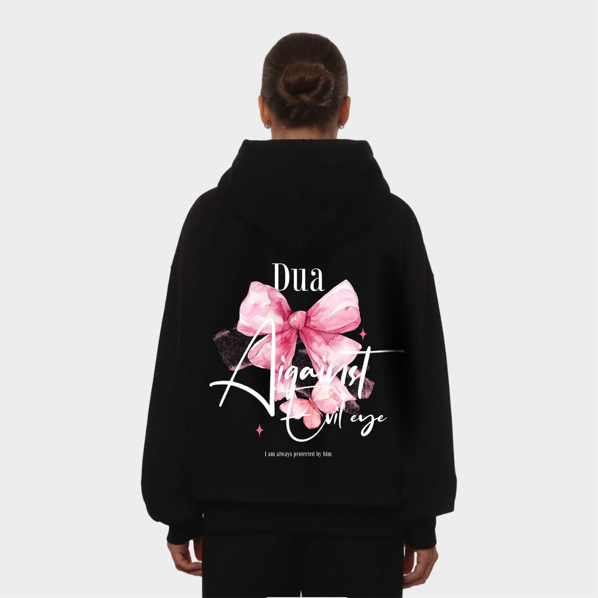 DUA AIGAINST EVIL EYE OVERSIZED HOODIE