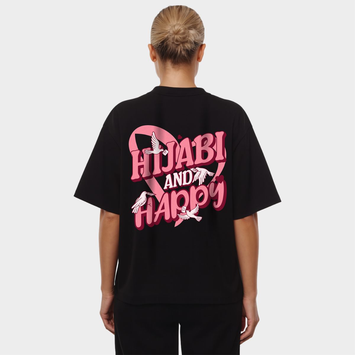 HIJABI & HAPPY OVERSIZED T-SHIRT
