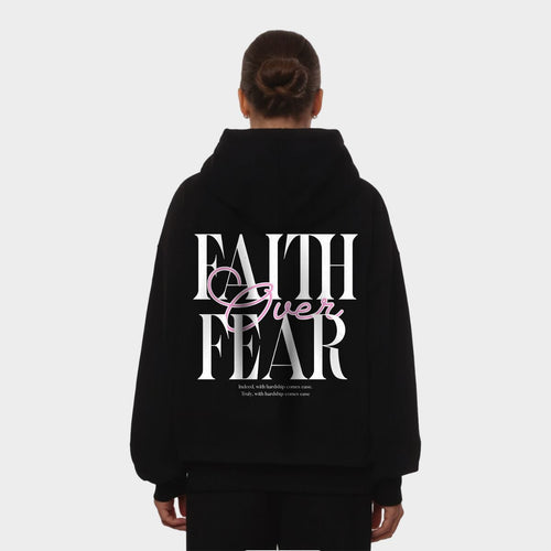 FAITH OVER FEAR OVERSIZED HOODIE