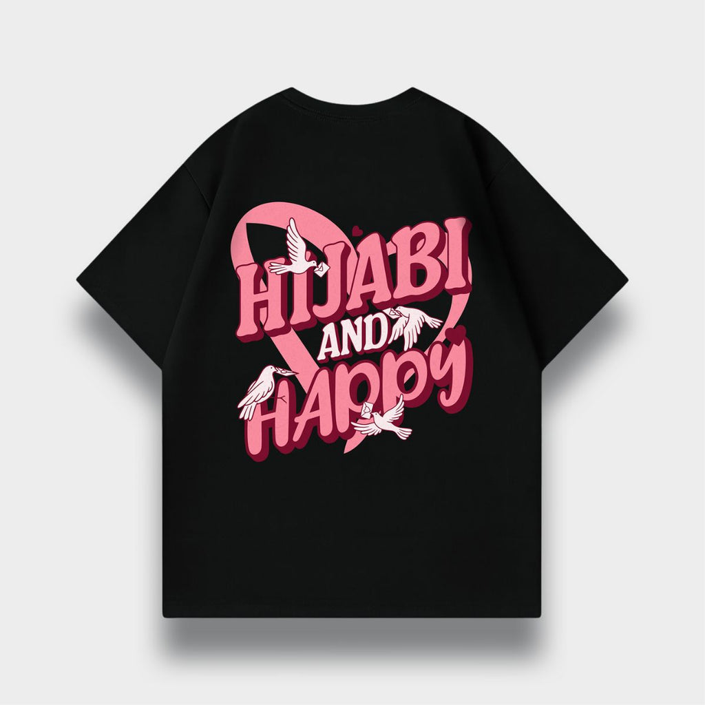 HIJABI & HAPPY OVERSIZED T-SHIRT