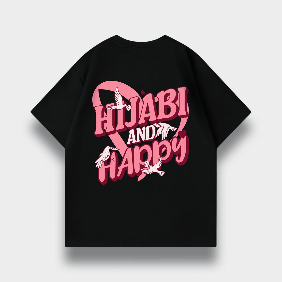 HIJABI & HAPPY OVERSIZED T-SHIRT