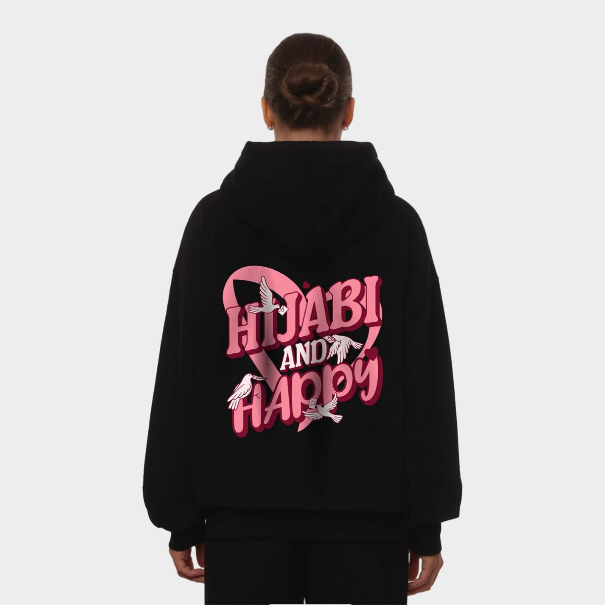 HIJABI & HAPPY OVERSIZED HOODIE