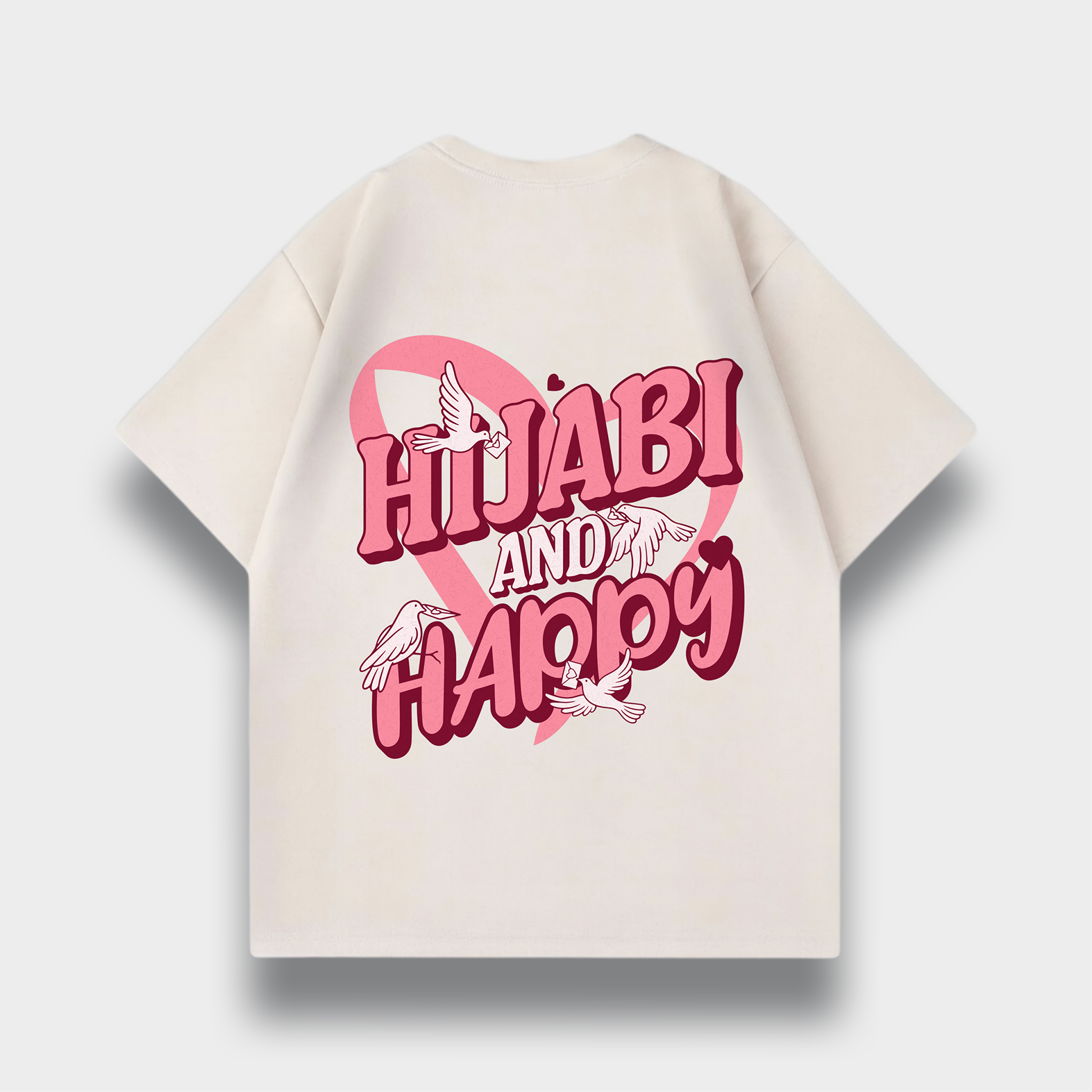 HIJABI & HAPPY OVERSIZED T-SHIRT