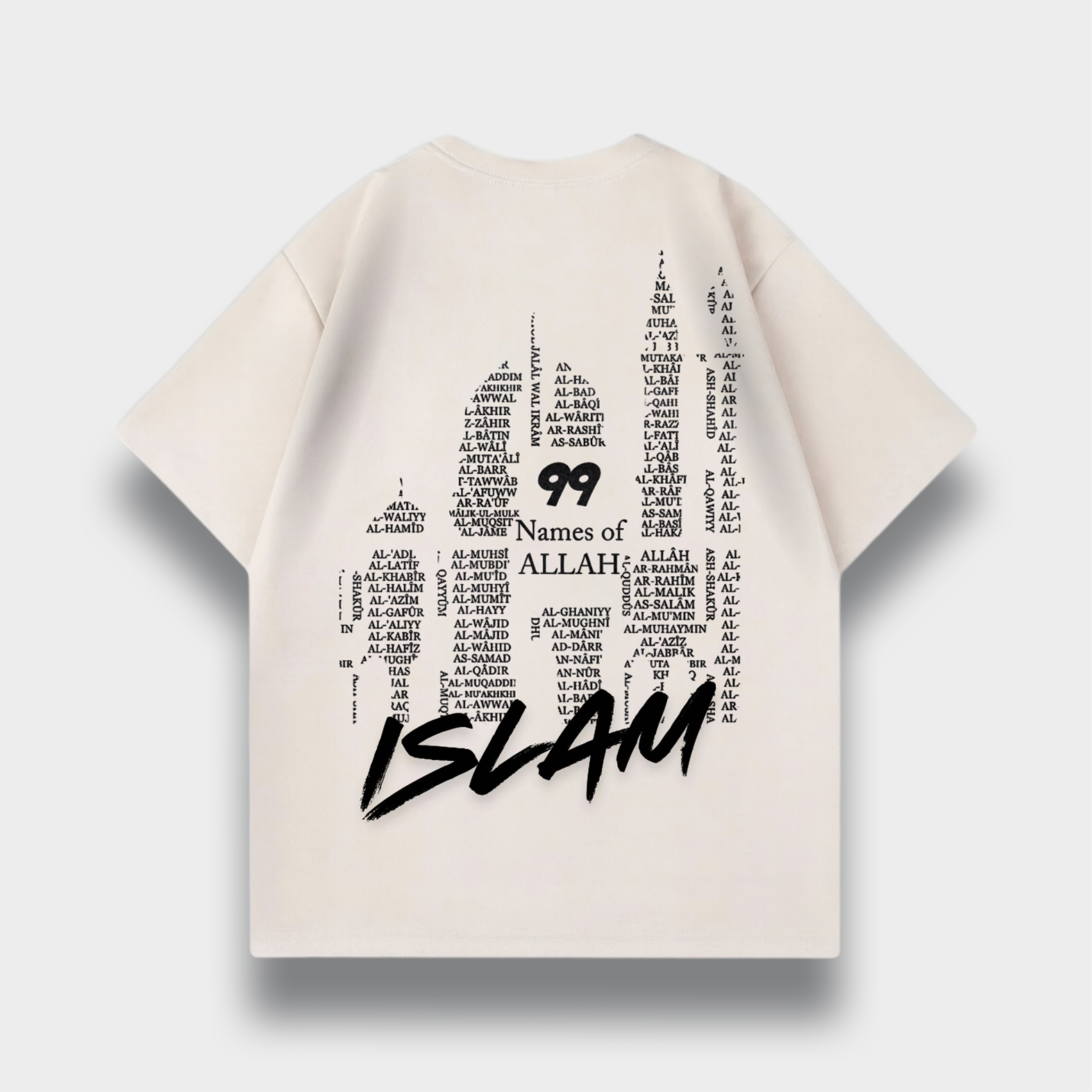 99 NAMES OF ALLAH OVERSIZED T-SHIRT