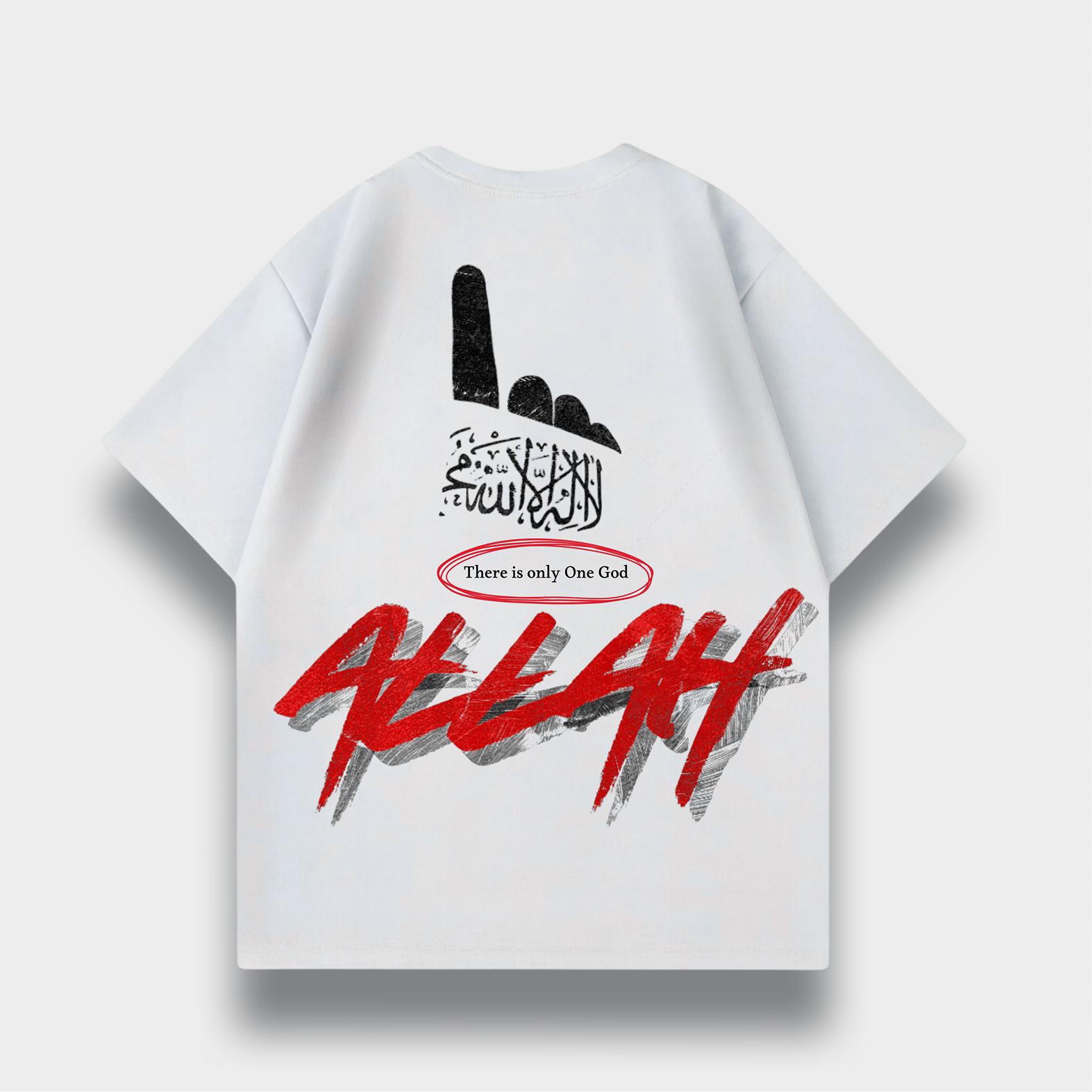 THERE IS ONLY ONE GOD OVERSIZED T-SHIRT