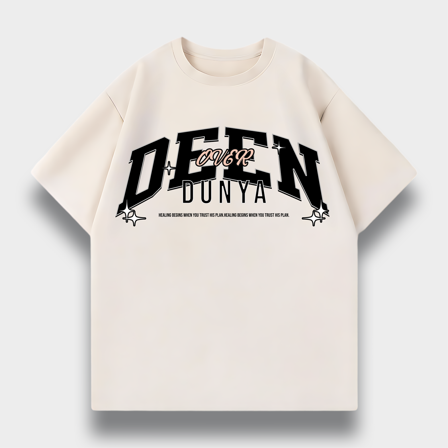 DEEN OVER DUNYA OVERSIZED T-SHIRT