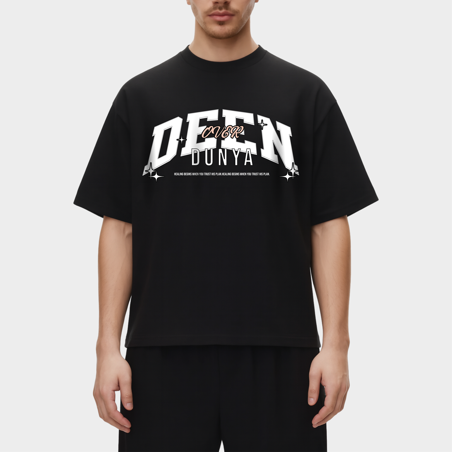 DEEN OVER DUNYA OVERSIZED T-SHIRT