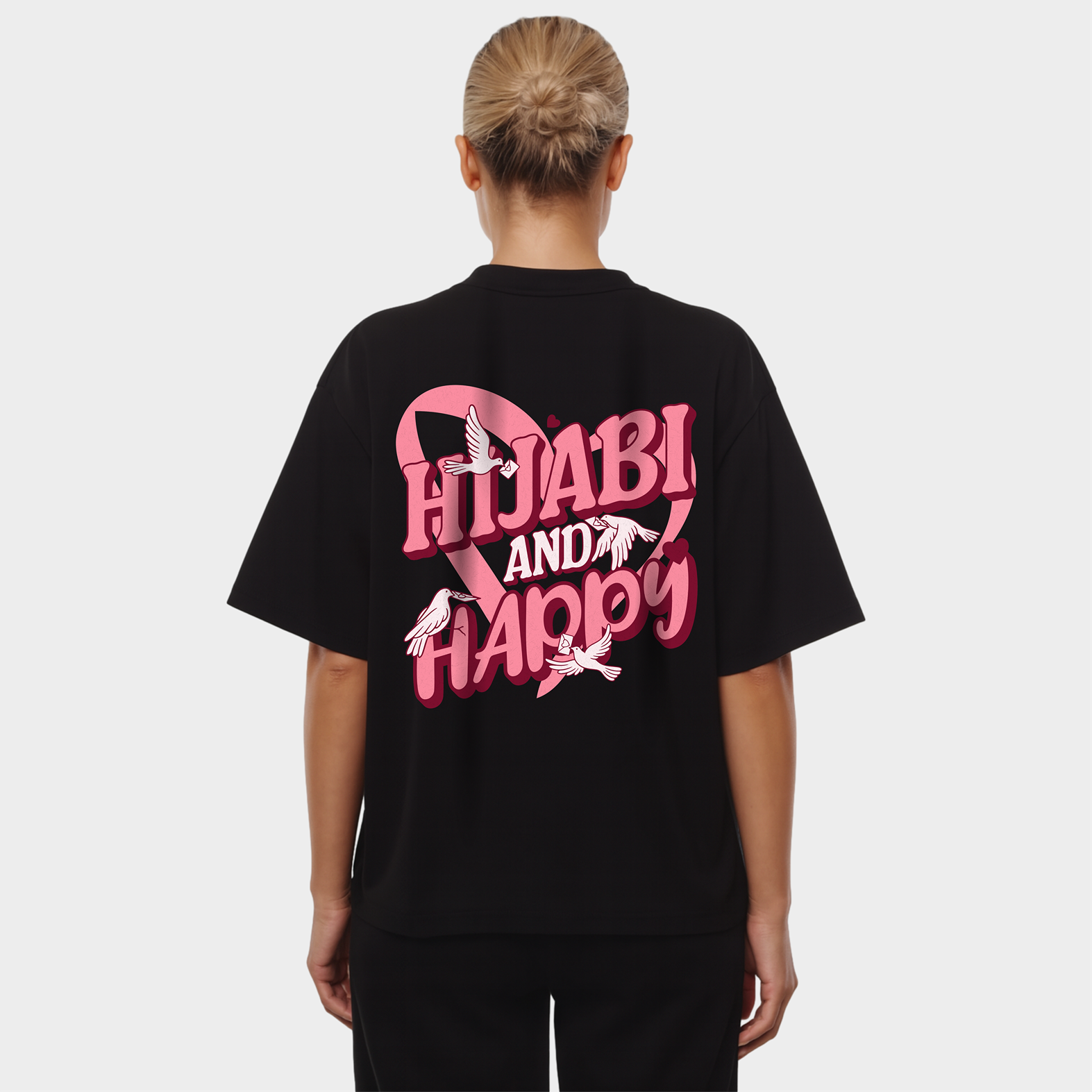 HIJABI & HAPPY OVERSIZED T-SHIRT