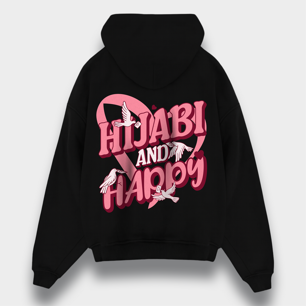 HIJABI & HAPPY OVERSIZED HOODIE