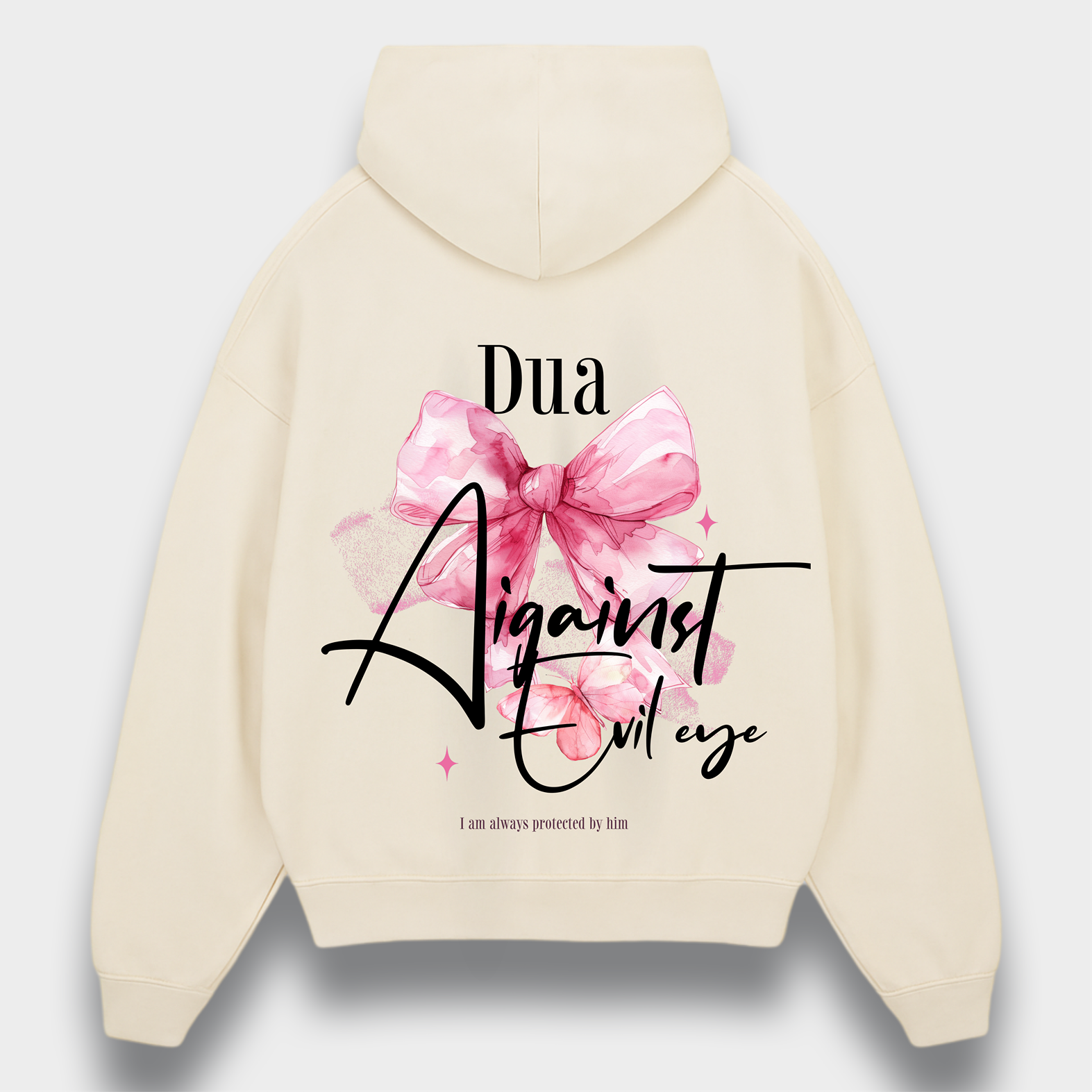 DUA AIGAINST EVIL EYE OVERSIZED HOODIE