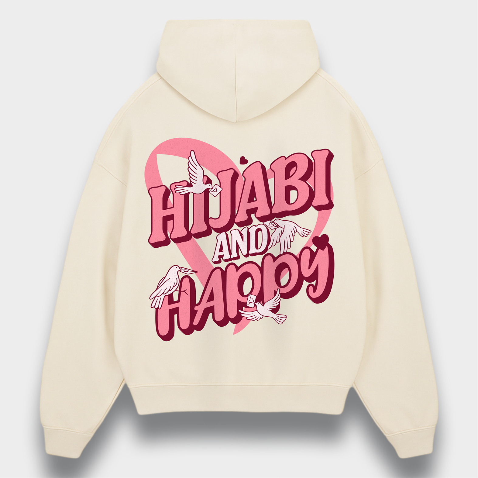 HIJABI & HAPPY OVERSIZED HOODIE