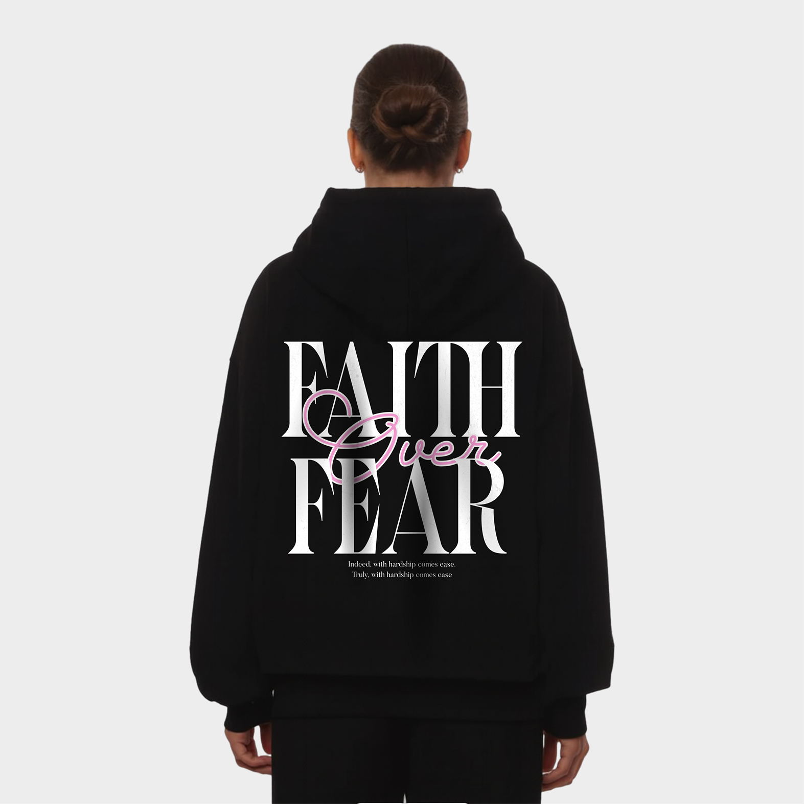 FAITH OVER FEAR OVERSIZED HOODIE