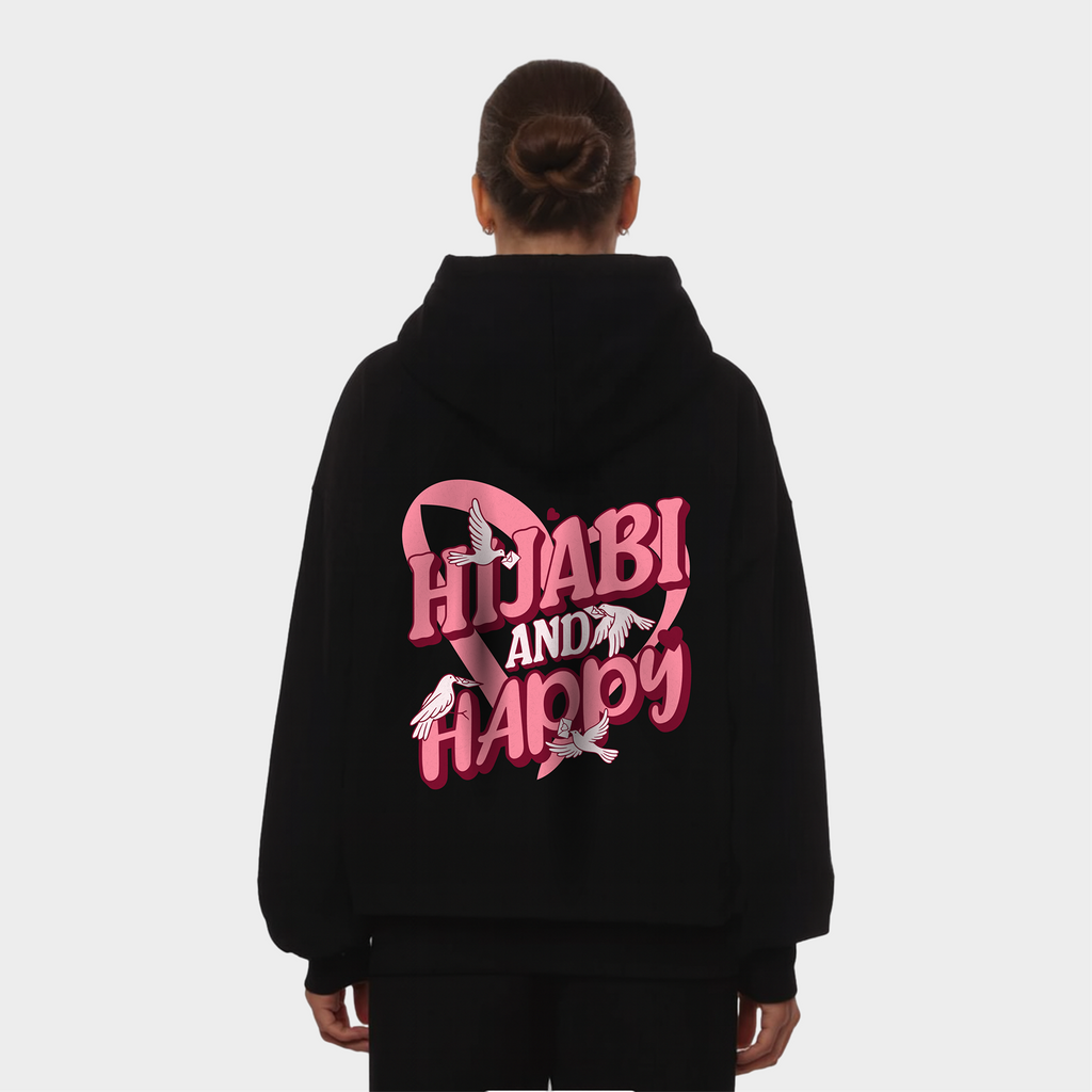 HIJABI & HAPPY OVERSIZED HOODIE