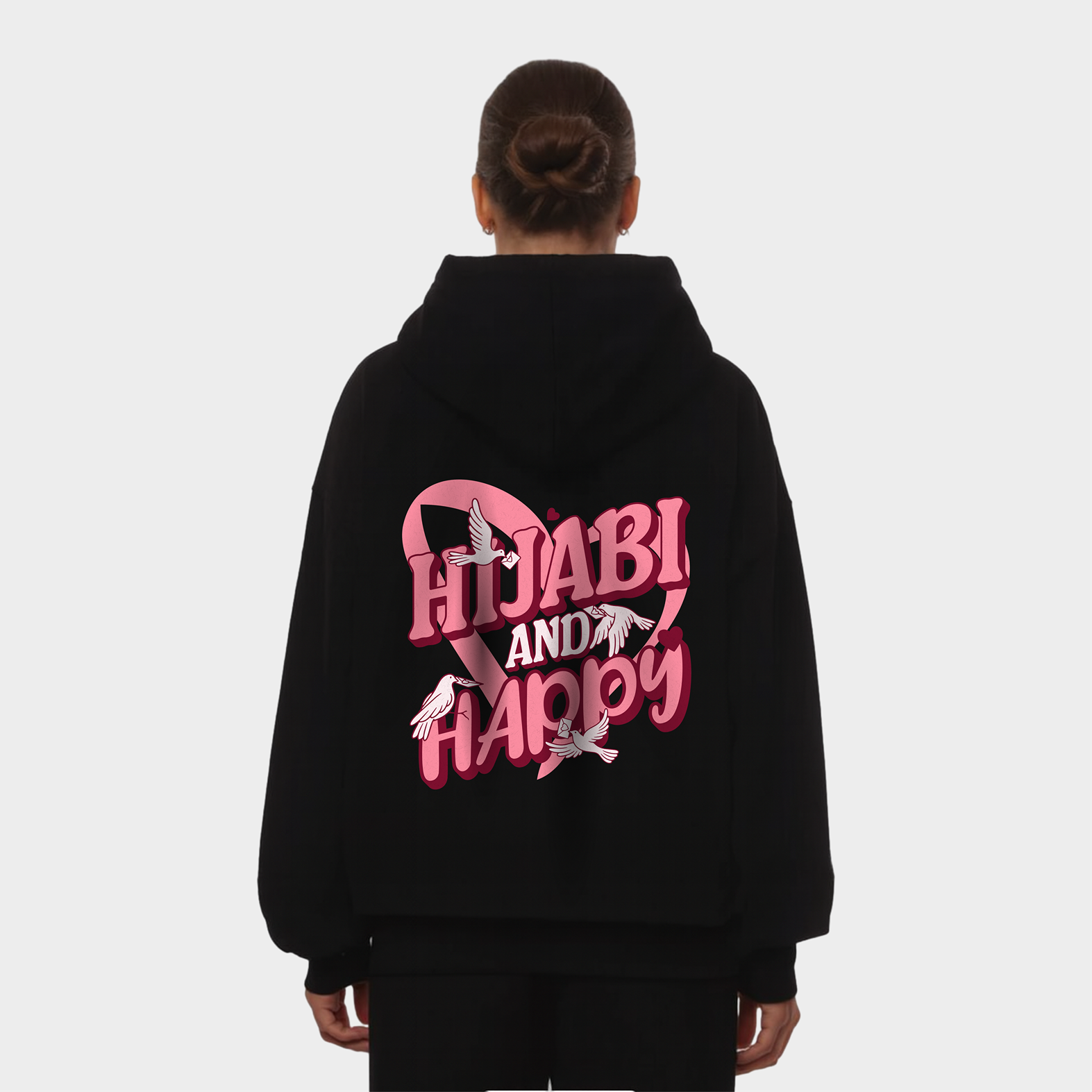 HIJABI & HAPPY OVERSIZED HOODIE