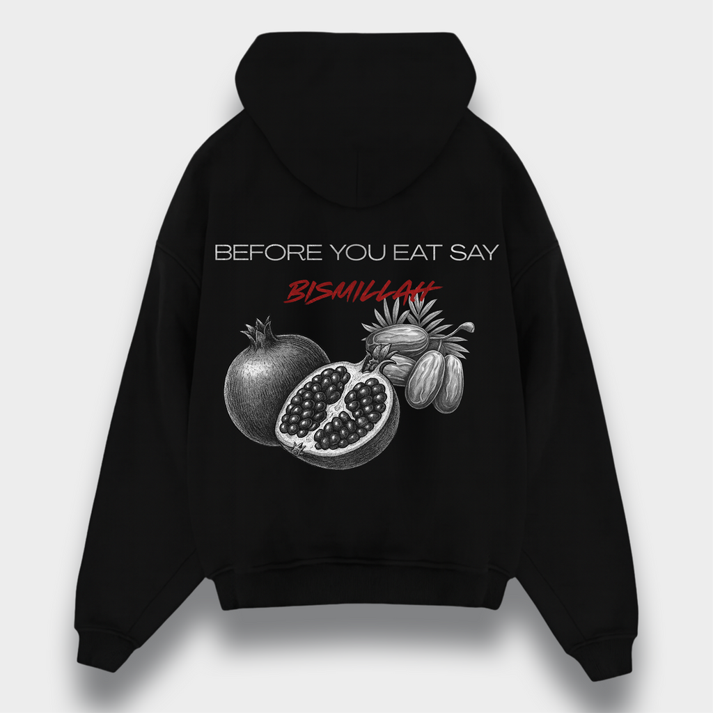BEFORE YOU EAT SAY BISMILLAH HEAVY ZIPPER