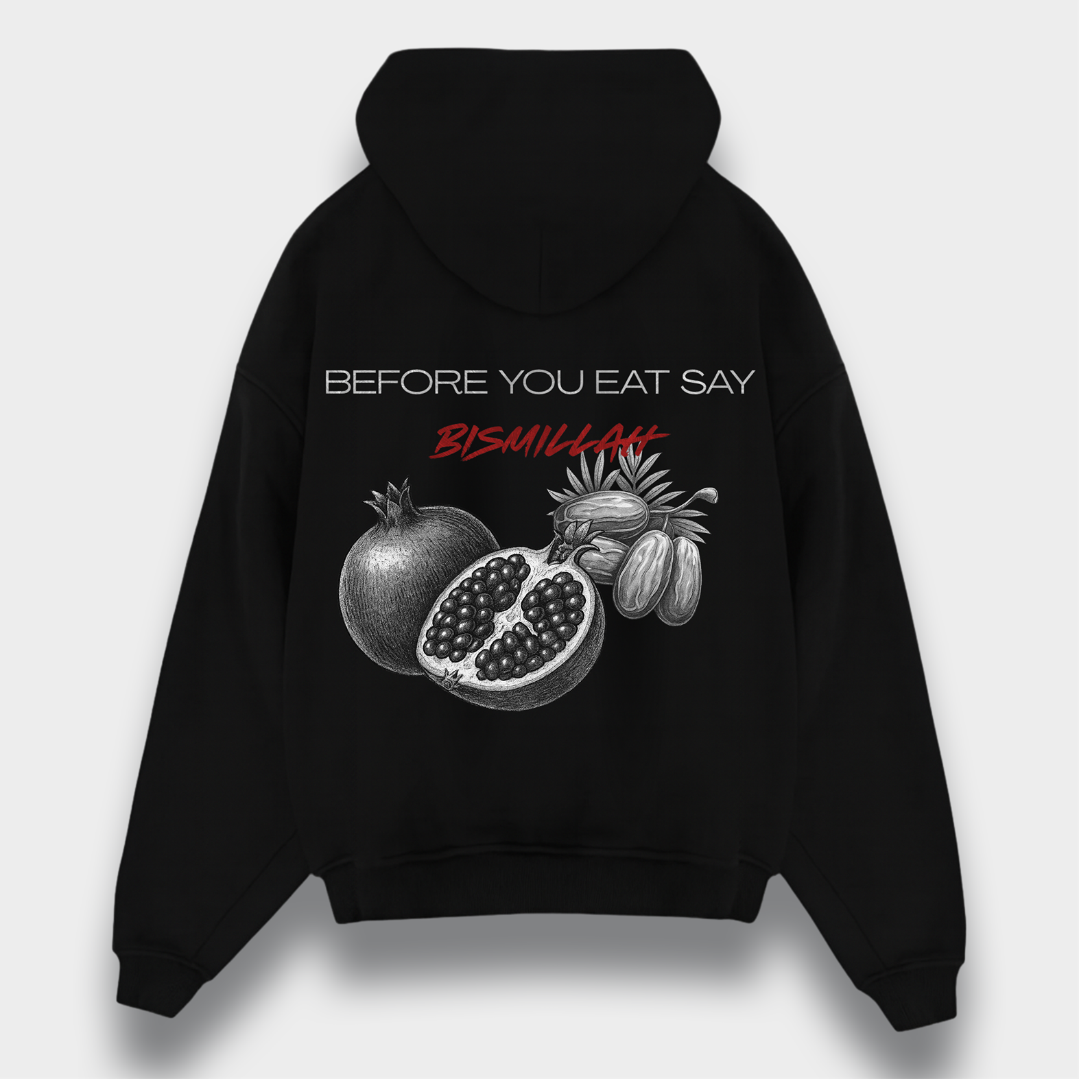 BEFORE YOU EAT SAY BISMILLAH HEAVY ZIPPER