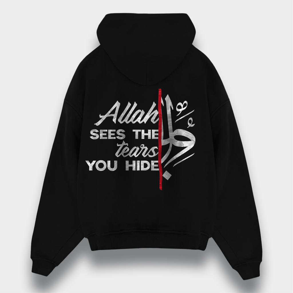 ALLAH SEES THE TEARS HEAVY ZIPPER