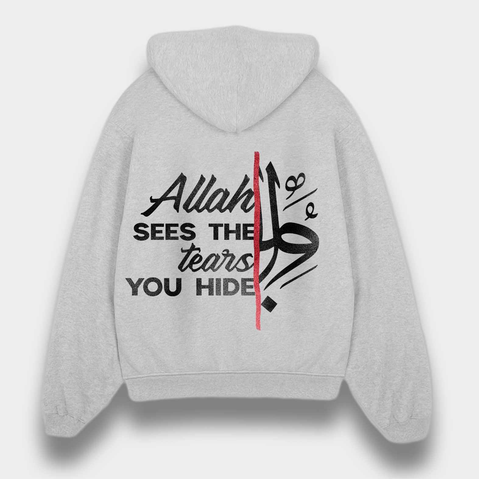 ALLAH SEES THE TEARS HEAVY ZIPPER