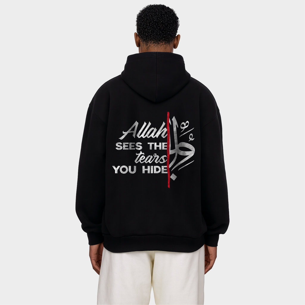 ALLAH SEES THE TEARS HEAVY ZIPPER