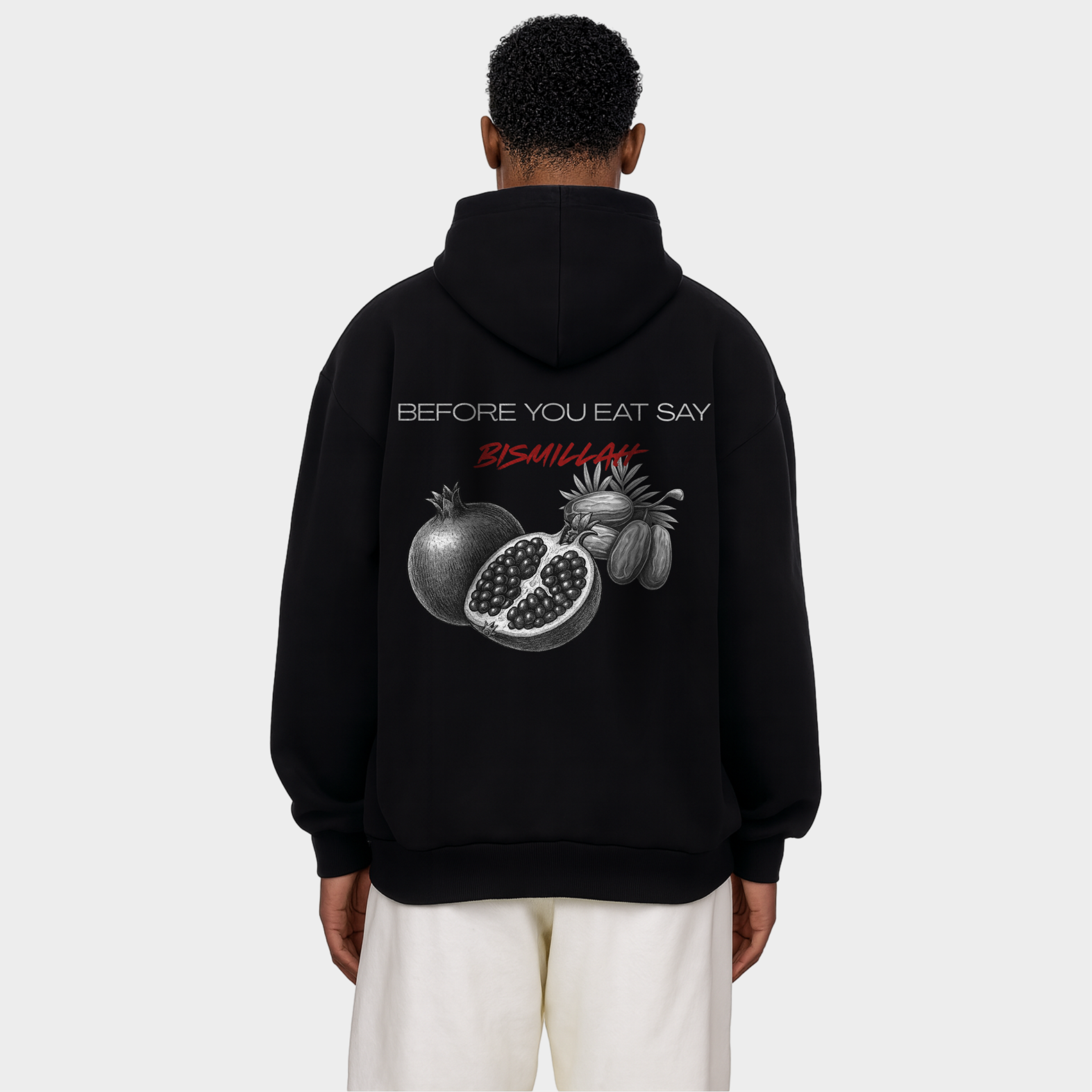 BEFORE YOU EAT SAY BISMILLAH HEAVY ZIPPER