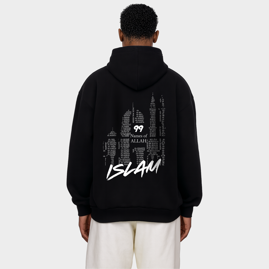99 NAMES OF ALLAH HEAVY ZIPPER