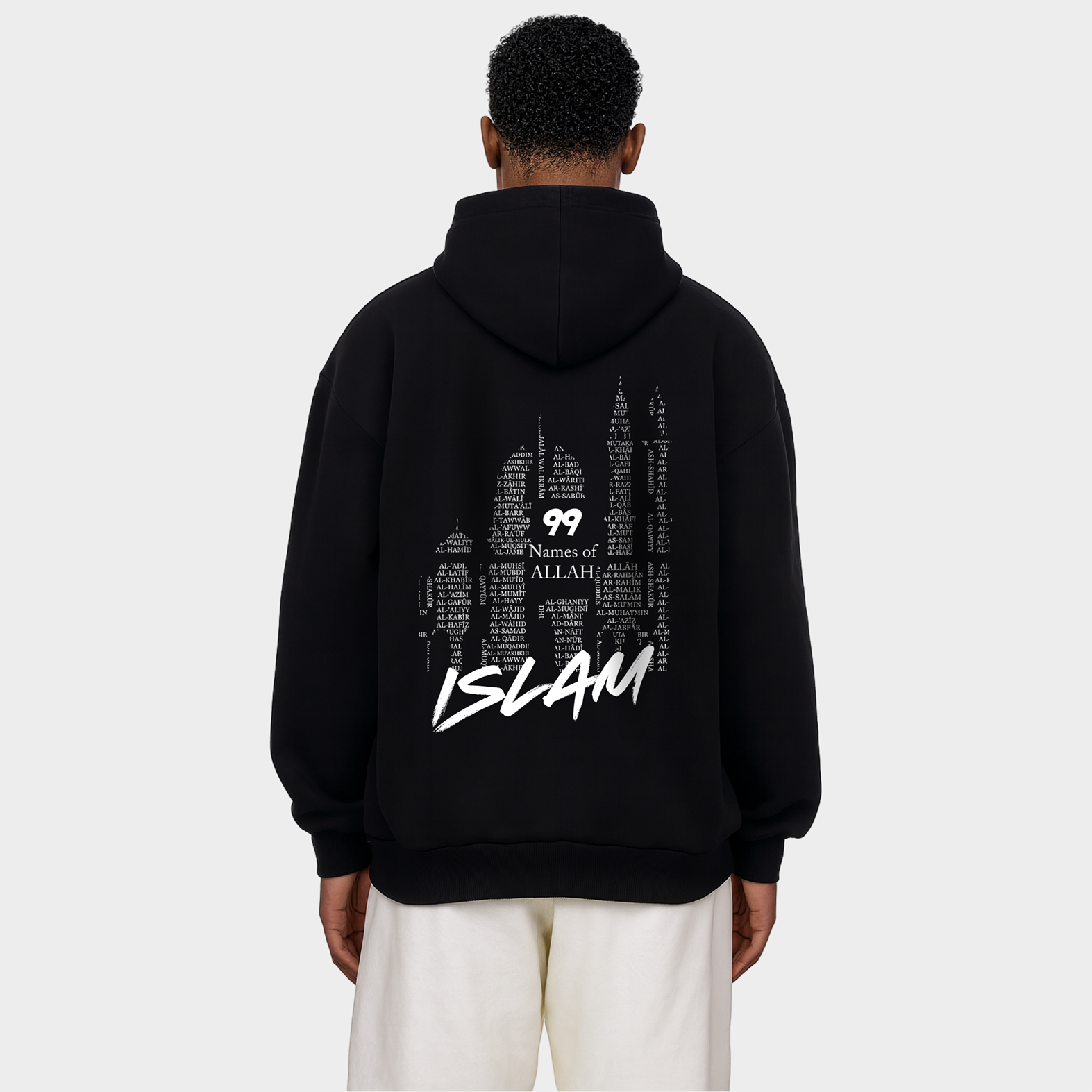 99 NAMES OF ALLAH HEAVY ZIPPER