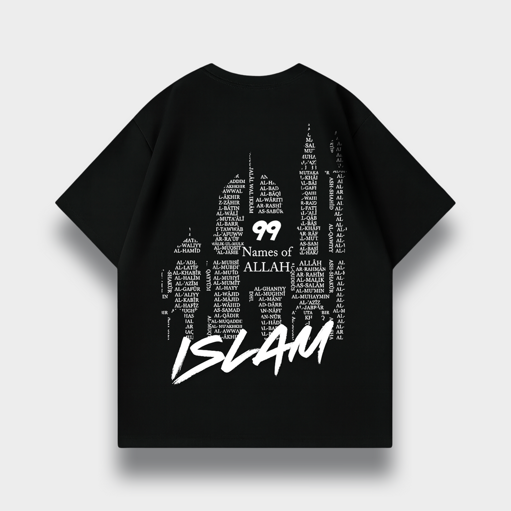 99 NAMES OF ALLAH OVERSIZED T-SHIRT