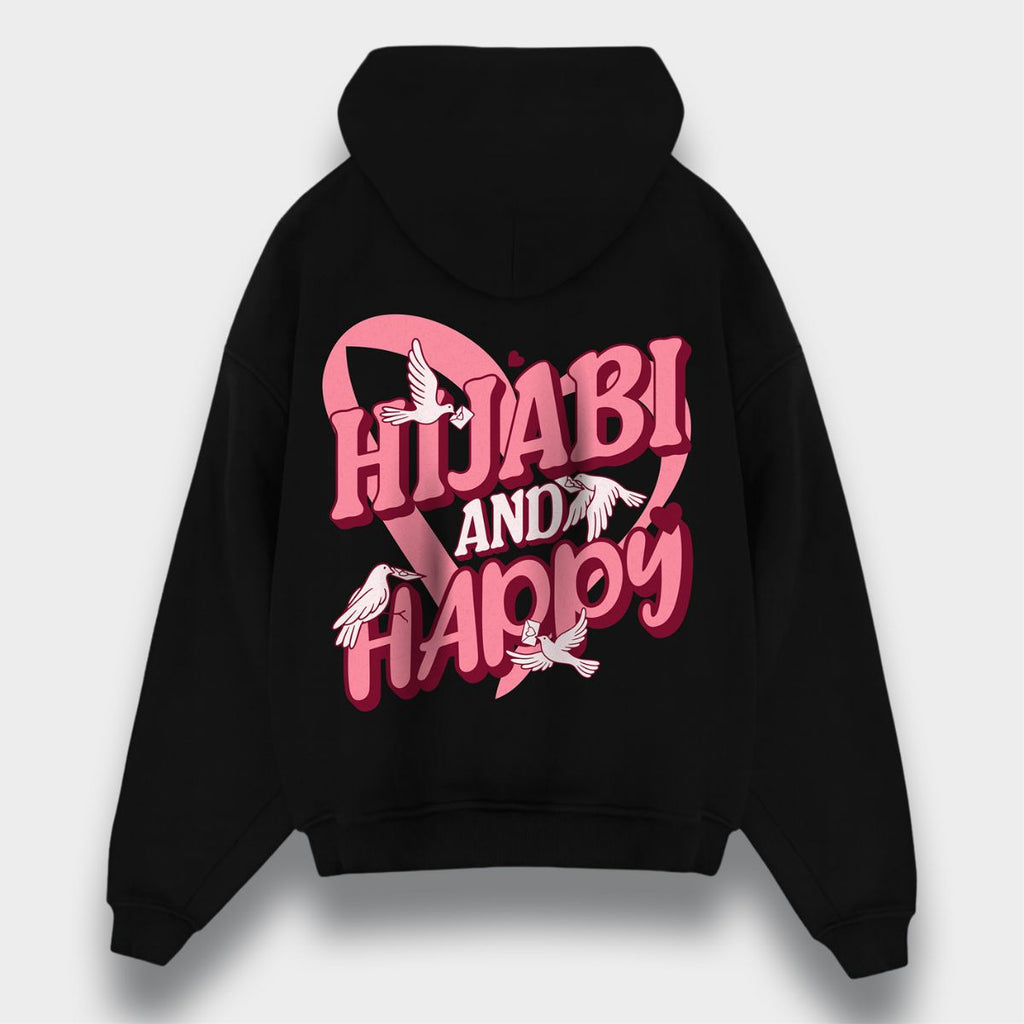 HIJABI & HAPPY OVERSIZED HOODIE